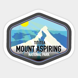 Tititea Mount Aspiring National Park, New Zealand Sticker